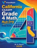 California CAASPP Grade 4 Math Made Easy Paperback