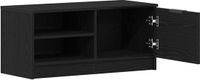 vidaXL TV-kast 80 x 35 x 36,5 cm zwart eiken bewerkt hout