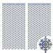 rideaux disco, set van 2, argent, 1x2 mètre, avec motif laser, PVC