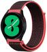 By Qubix Qubix Sport Loop nylon bandje - Roze/zwart - geschikt voor Huawei Watch GT 6 / GT 7 / GT 6 pro / GT 7 pro - 46mm