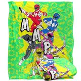 Power Rangers Deken 152 x 127 cm Mmpr Group Attack Silky Touch Super Zachte Sprei Deken