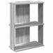 VidaXL Bibliothèque 3 étagères 60x30x80 cm bois de chêne sonoma gris travaillé