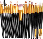 Jumada's - 20-delige Make-Up Kwasten Set - Zwart/Goud