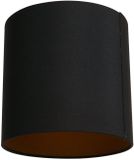 Mexlite Zwart Fijn Linnen Lampenkap K1563SS 20cm met E27 Support