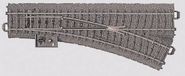 Märklin H0 Märklin C-rails (met ballastbed) 24612 Wissel, Rechts 188.3 mm