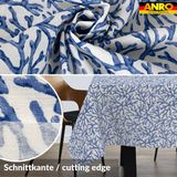 ANRO Tafelkleed Koraal Blauw 200x140cm Rechte rand Afwasbaar Waterafstotend Binnen & Buiten