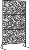 vidaXL Écran de confidentialité 100 x 50 x 180 cm acier noir