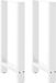 vidaXL Pieds de table de bar 2 pièces 40x(90-91) cm acier blanc