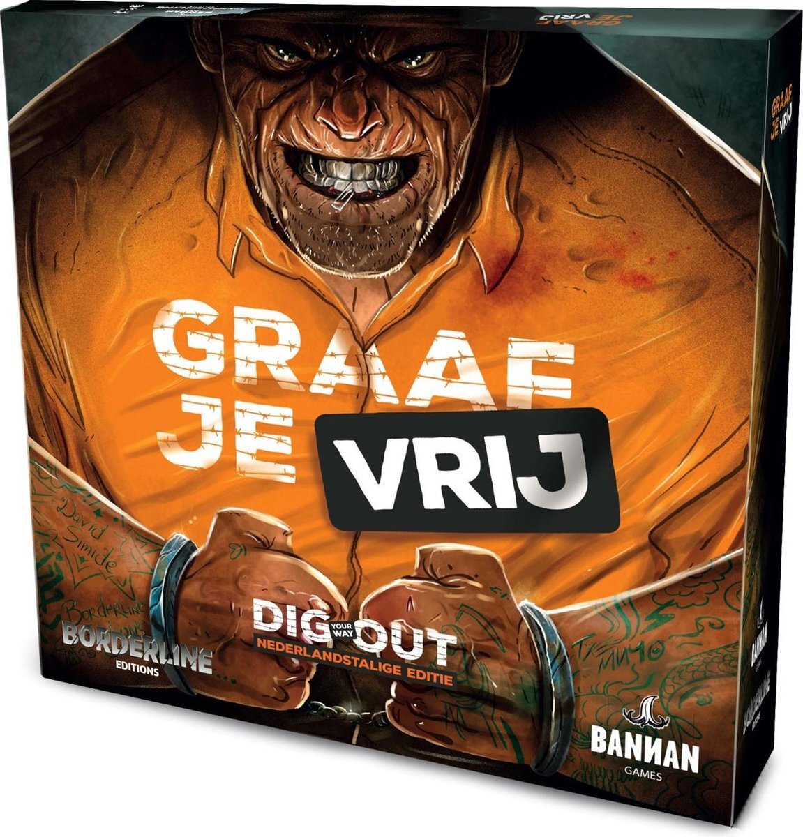 Bannan Games GRAAF JE VRIJ- Het crimineel goede gezelschapsspel voor gevangenen met ontsnappingsdrang