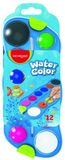 Keyroad Aquarelverf Set met Penseel - 12 Levendige Kleuren
