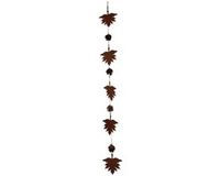 Dijk Natural Collections Guirlande bladeren metaal 13x5x110cm bruin