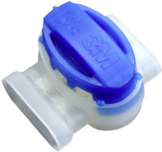 3M 314 Aansluiting Flexibel: 0.5-1.5 mm² Massief: 0.5-1.5 mm² Aantal polen: 3 50 stuk(s) Blauw