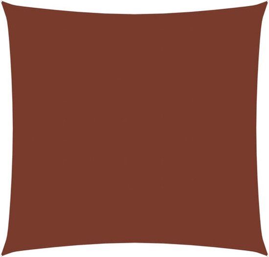 vidaXL Zonnescherm vierkant 7x7m Terracotta Oxford Stof