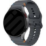 Strap-it Samsung Bracelet ondulés Samsung Galaxy Watch 4 44mm 4 Classic 46mm (graphite)