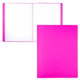 RAYLU PAPER - A4-map met transparante hoezen van 100% biologisch afbreekbaar polypropyleen, 40 transparante documenthoezen voor thuis en op kantoor (A4, 40 hoesjes, roze)