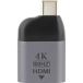 T'nB Adaptateur USB Type C iClick vers HDMI 4K Ultra HD (Argent)