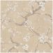 Profhome Papier peint 781992-GU intissé vinyle dur gaufrage à chaud texturé avec motif floral mat beige blanc cassé gris-brun pastel orange 5,33 m²/h