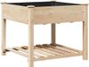vidaXL Plantenbak Beige 90 x 90 x 76,5 cm Massief Vurenhout