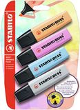 STABILO BOSS ORIGINAL Pastel Textmarker - 4 stuks blister