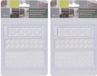 Merkloos Koopman International Meubel / vloerbeschermers van vinyl - 88x delig - antislip - wit - zelfklevend
