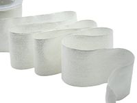 Furlanis Geweven Tape uit Italië, 60 mm x 20 m, Kleur: 101, Zilverkleurig
