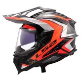 LS2 MX701 Explorer C Frontier II Oranje 06 Adventure Motorhelm - Maat XXL