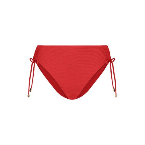 Cyell High Waist Bikini Bottom - Red