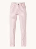 Ba&sh Ray high waist loose fit jeans met streepprint