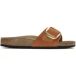 Birkenstock Mules femme Birkenstock Madrid Big Buckle Cuir Naturel Nubuck