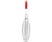 Elite BBQ/barbecue rooster - klem grill - metaal - 72x14x1cm - Speciaal voor vis