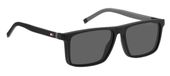 Tommy Hilfiger Th 2086/Cs Monture rectangulaire en plastique avec clip-on polarisé Lunettes de soleil pour homme