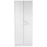 VEVOR 60" Tall Food, 110 lbs Vrijstaande Opbergkast Kast met 3 Planken (2 Verstelbaar), Engineered Wood Utility Pantry voor Keuken, Eetkamer, Wit