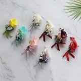 ZenithVibe 4 Stuks Corsage Calla Lelie Kunstbloem met Veiligheidsspeld