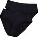 Ulla Popken - Dames - Slips set van 2 microvezel - Zwart - Maat 54+