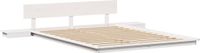 vidaXL Bedframe Wit Hout 150 x 200 cm