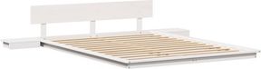 vidaXL Bedframe Wit Hout 150 x 200 cm