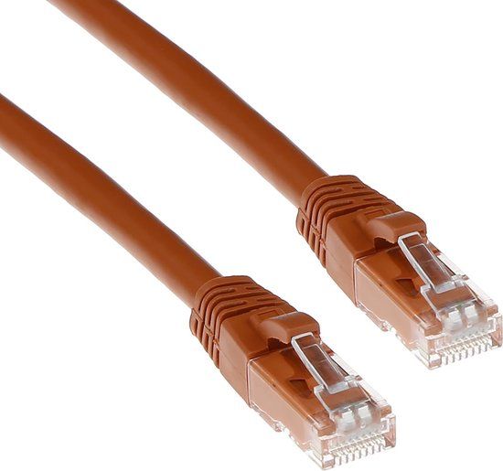 ACT IS1605 U/UTP CAT6 Patchkabel Snagless Bruin - 5 meter