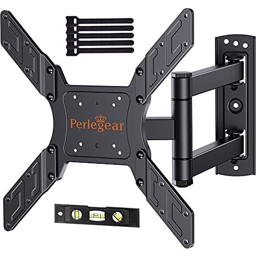 Perlegear TV Muurbeugel, Draaibaar Kantelbaar Uitschuifbaar TV-Beugel 26-55 Inch