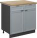 Vicco Fame-Line Keukenonderkast – 80 cm, WB Eik Licht blauw-grijs