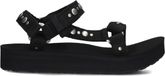 Teva Midform Universal Studded Sandalen - Dames - Zwart - Maat 36