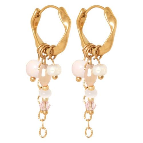 Label Kiki gold plated oorbellen Abby