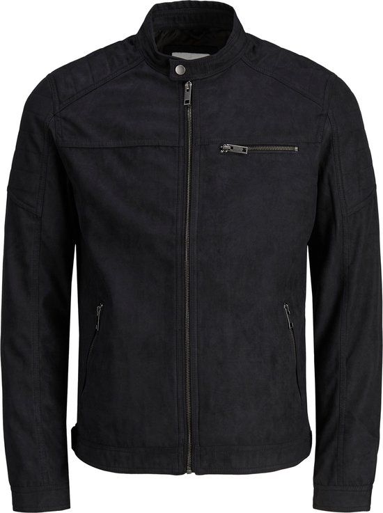 JACK&JONES ESSENTIALS JJEROCKY JACKET NOOS Men's Jacket - Size XL - Black Suede