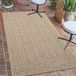 Markenlos Buitenkleed, jute-look - Ideaal voor balkon, tuin en terras, 80 x 150 cm