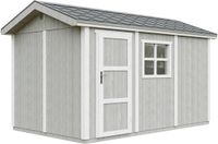 Timbela M914-TUNDRA GREY Tuinhuis - 8,68 m² - 250x412xH252 cm - Hout - Zadeldak - Lichtgrijs