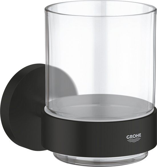 GROHE QuickFix Start - Beker met houder - Mat Zwart