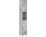 vidaXL Badkamerkast met Open Plank HAARLEM Betongrijs 30 x 31 x 190 cm