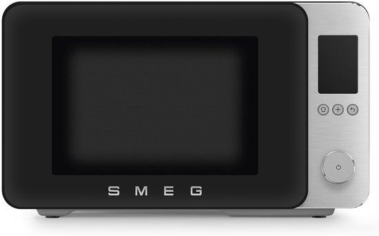SMEG MOC02BLMEU Combi-magnetron met grill en Airfry - 27L - Mat Zwart