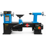 Leman Tour À Bois Entre-pointes 419mm – Moteur Tefc 550w – 3 Vitesses 250-3200 T/min – Broche M33 X 3,5 – Tête En Fonte D'Acier