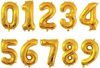 Go Go Gadget Cijferballon Folieballon 70cm Goud Cijfer 6