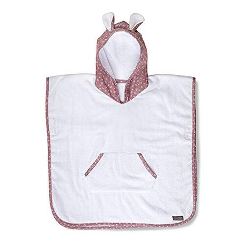 VINTER&BLOOM - Nordic Leaf Handdoek Poncho - Zacht Roze